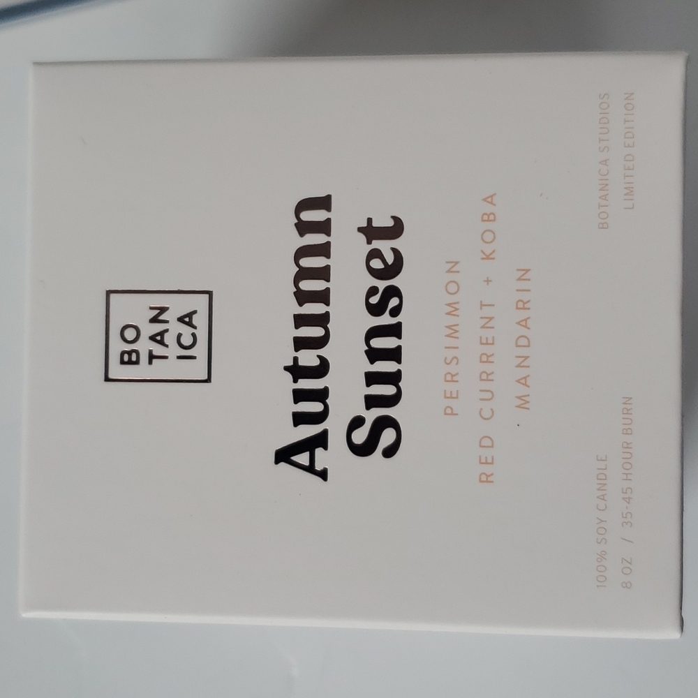 Botanica Candle Autumn Sunset Soy Candle